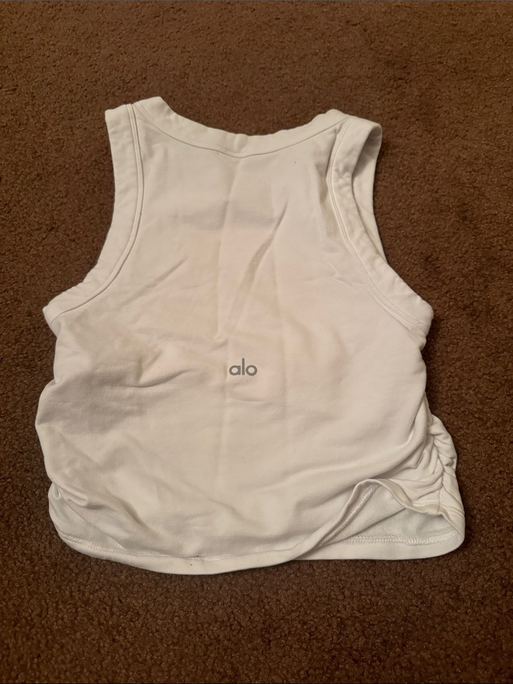 ALO Yoga White Soft Modal Tank Top
